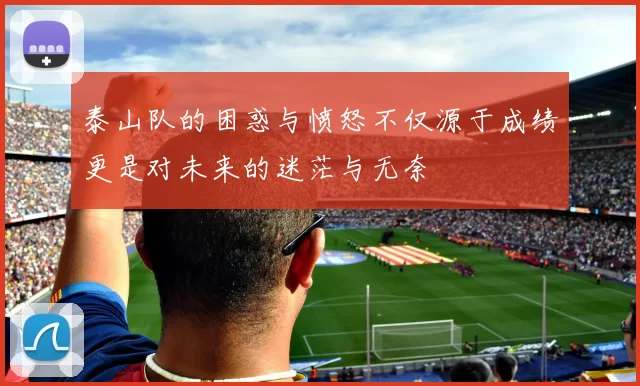 泰山队的困惑与愤怒不仅源于成绩更是对未来的迷茫与无奈